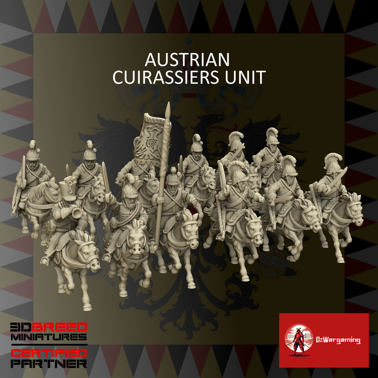 Austrian Cuirassiers | 3DBreed 15mm Wargaming Miniatures