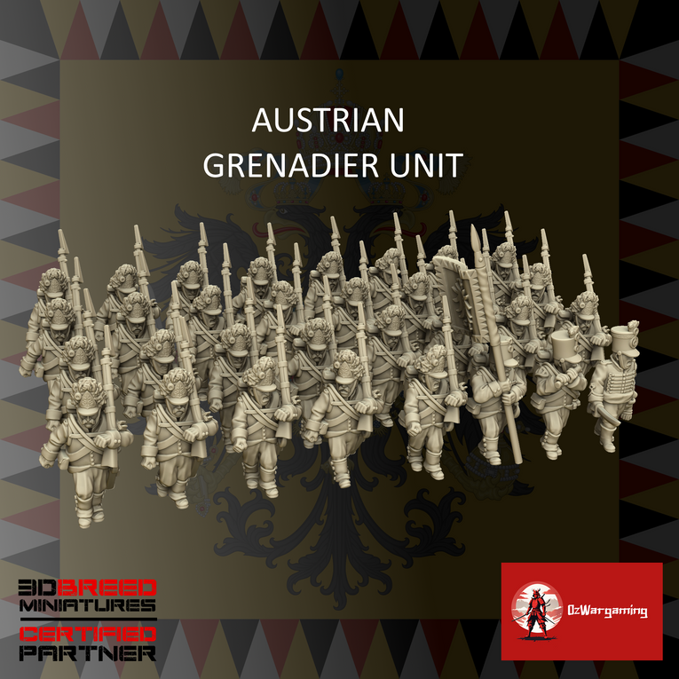 Austrian Grenadier Infantry | 3DBreed 15mm Wargaming Miniatures