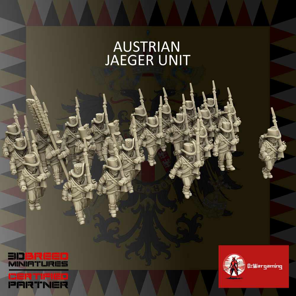 Austrian Jaeger Infantry | 3DBreed 15mm Wargaming Miniatures