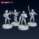Rangers Long Rifle Leaders | Anvilrage Galactic SciFi Miniatures 32mm 1/47 Legion Scale