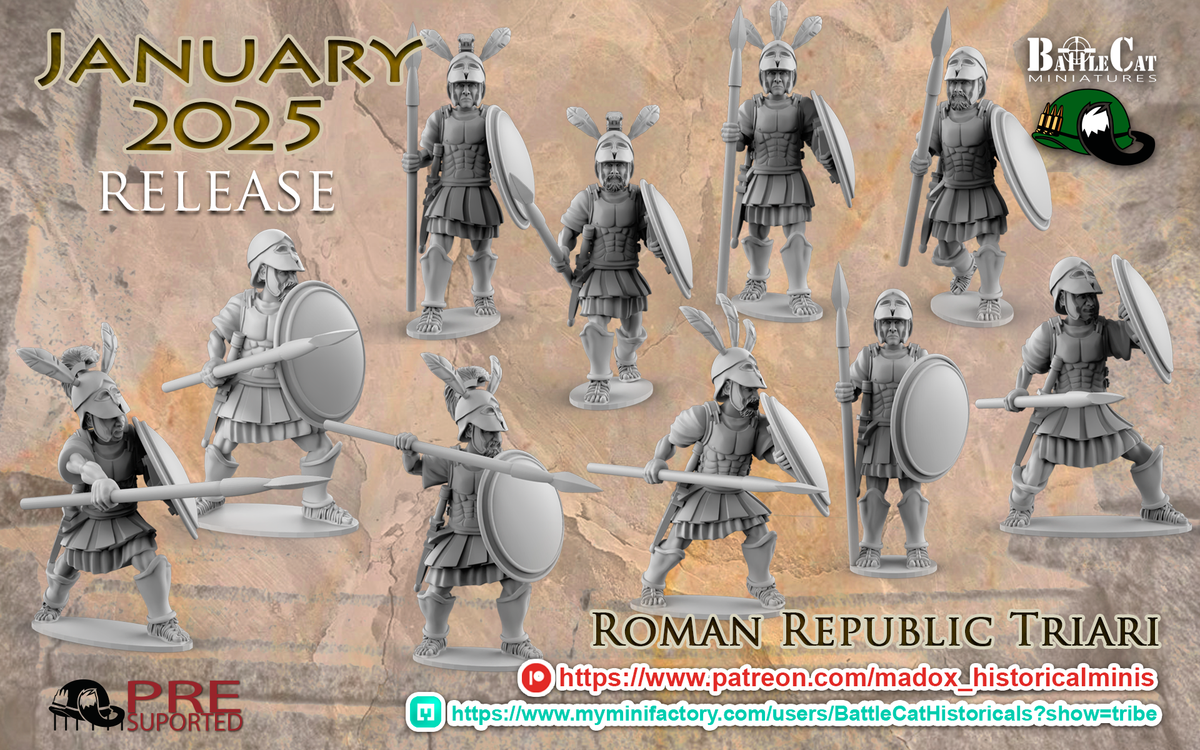 Republican Roman Triarii | Battlecat 28mm Historical Wargaming Miniatures Role Playing Miniatures