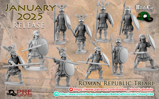 Republican Roman Triarii | Battlecat 28mm Historical Wargaming Miniatures Role Playing Miniatures