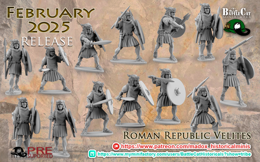 Republican Roman Velites | Battlecat 28mm Historical Wargaming Miniatures Role Playing Miniatures