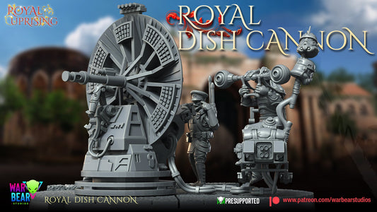 Royal Uprising Royal Dish Cannon | Warbear Studios 28mm SciFi Wargaming Miniatures Role Playing Miniatures
