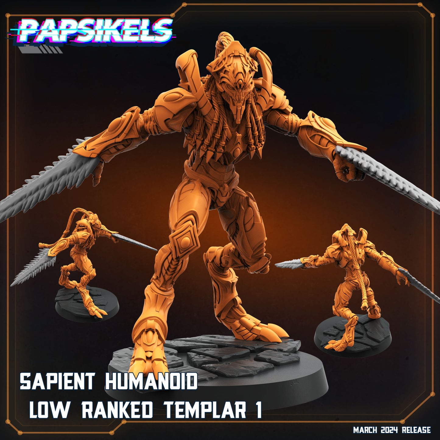 Sapients Zealous Templars | Papsikels 32mm Sci Fi Miniatures