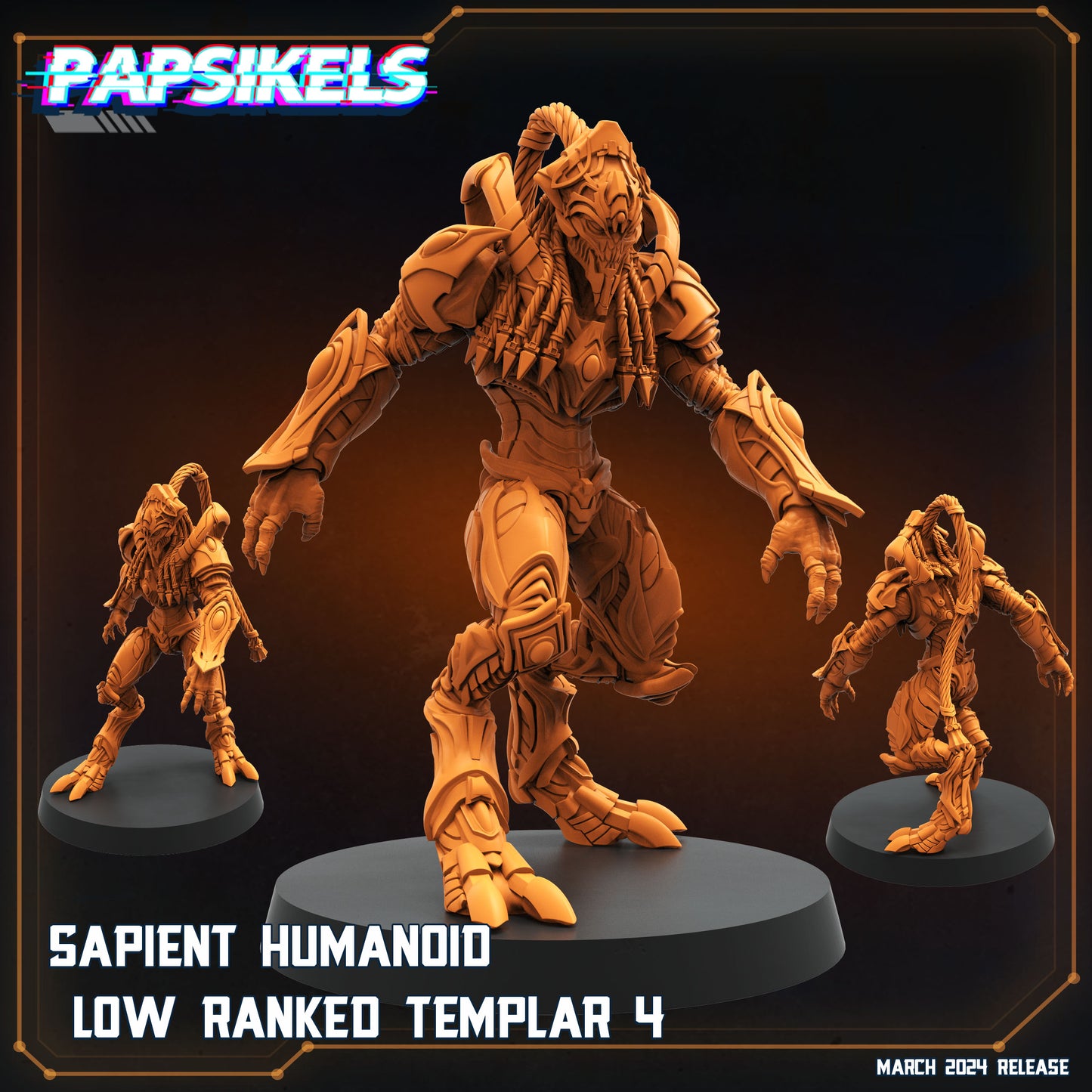 Sapients Zealous Templars | Papsikels 32mm Sci Fi Miniatures
