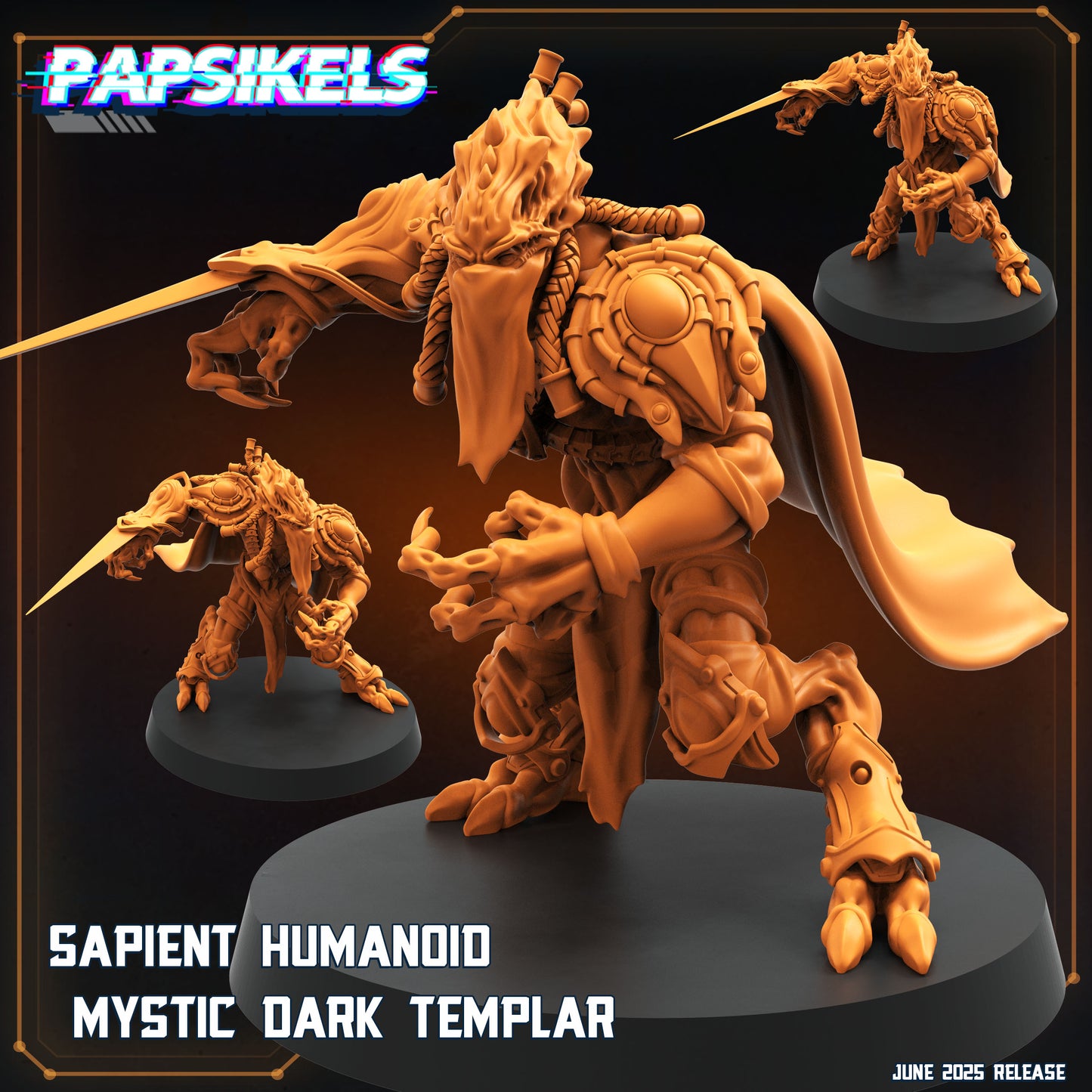 Sapients Mystic Templar | Papsikels 32mm Sci Fi Miniatures