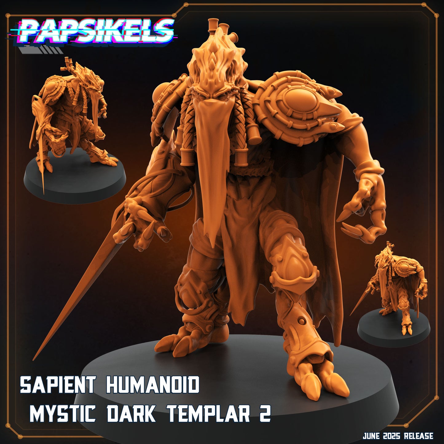 Sapients Mystic Templar | Papsikels 32mm Sci Fi Miniatures