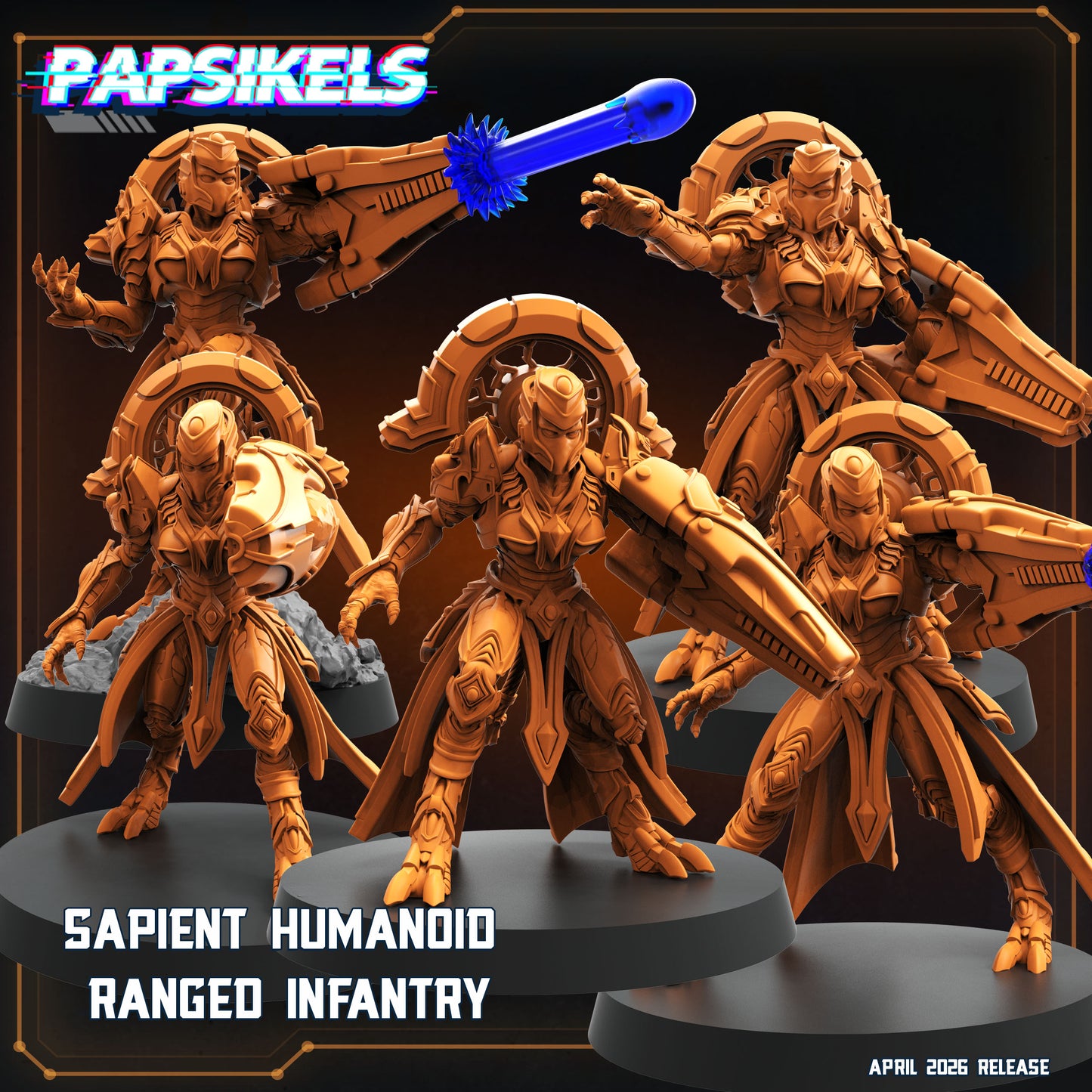 Sapients Starter Army | Papsikels 32mm Sci Fi Miniatures