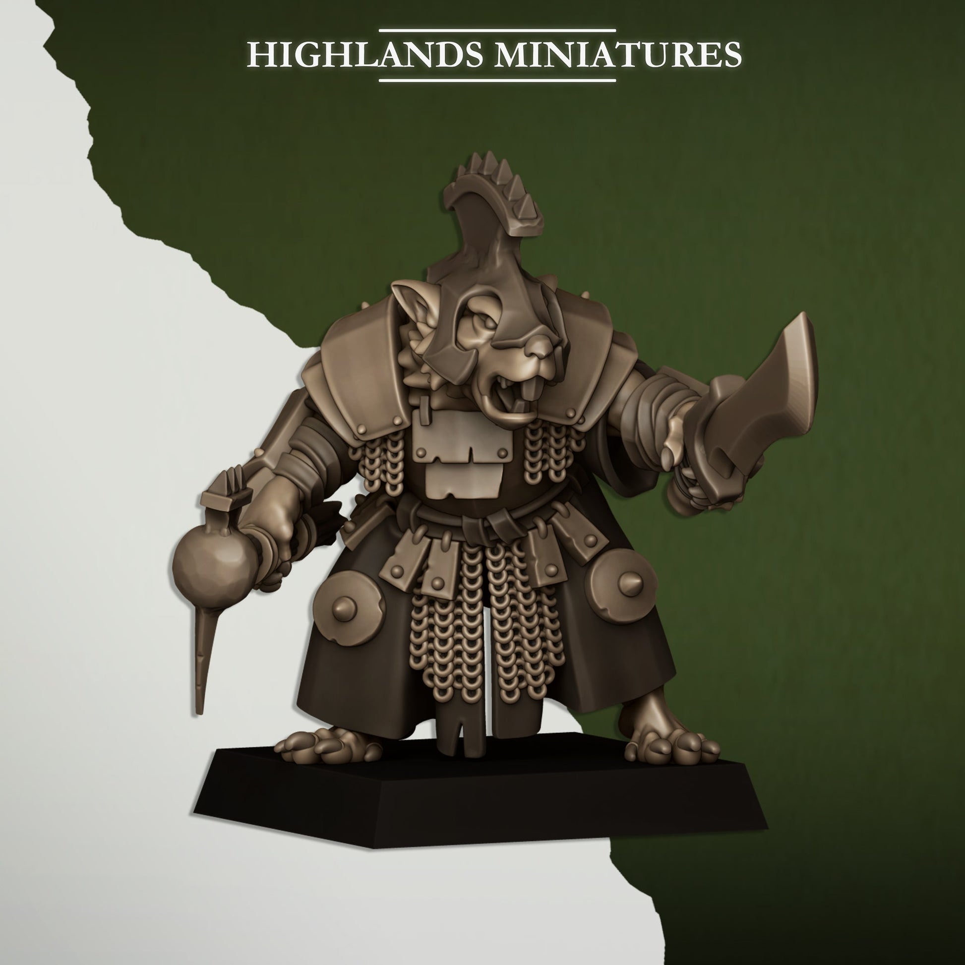 Vermin Lord | Highlands Miniatures 28/32mm Fantasy Wargaming Miniatures Role Playing Miniatures