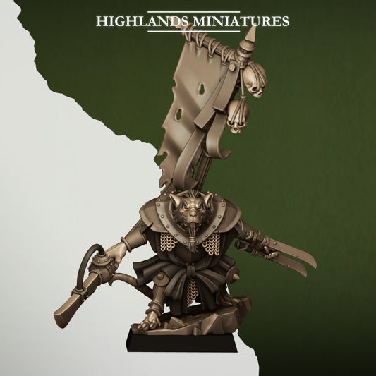 Vermin Warlord | Highlands Miniatures 28/32mm Fantasy Wargaming Miniatures Role Playing Miniatures