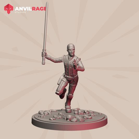 Force Boy | Anvilrage Galactic SciFi Miniatures Shatter Scale Role Playing Miniatures