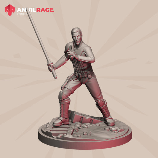 Rebellious Knight | Anvilrage Galactic SciFi Miniatures Shatter Scale Role Playing Miniatures
