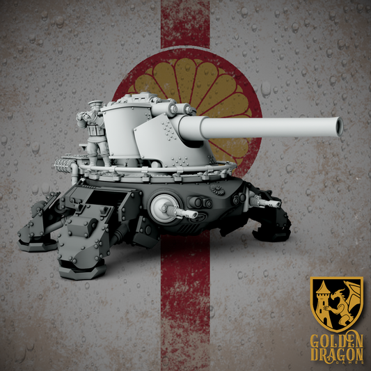Empire of Japan Type 97 Heike Naval Gun Upgrade | Golden Dragon Games Weird WW2 Role Playing Miniatures