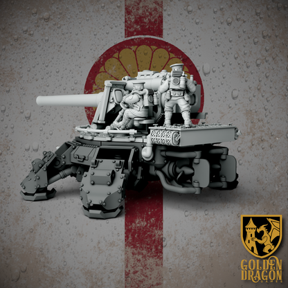 Empire of Japan Type 97 Heike Naval Gun Upgrade | Golden Dragon Games Weird WW2 Role Playing Miniatures