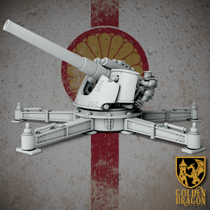 Empire of Japan Type 100 Shin Hoto Naval Gun | Golden Dragon Games Weird WW2 Role Playing Miniatures