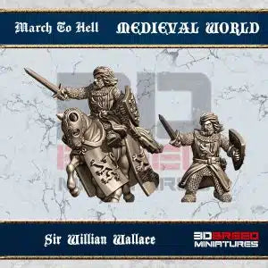 Medieval Scots William Wallace | 3DBreed 15mm Wargaming Miniatures Role Playing Miniatures