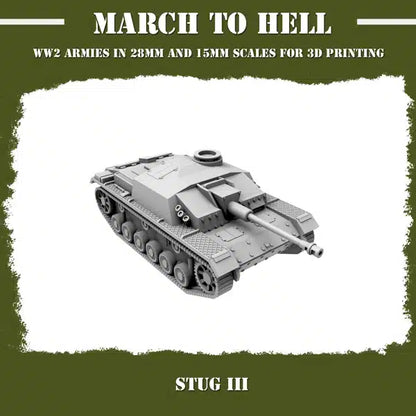 WW2 GERMAN ARMY (WEHRMACHT) STUG 3 | 3DBreed 15mm Wargaming Miniatures