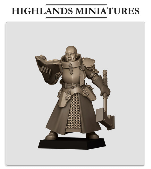 Sunland Battle Priest 1 | Highlands Miniatures 28/32mm Fantasy Wargaming Miniatures Role Playing Miniatures