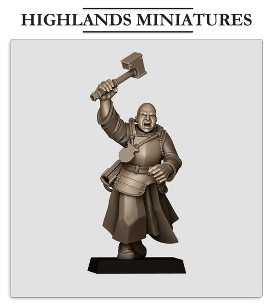 Sunland Battle Priest 2 | Highlands Miniatures 28/32mm Fantasy Wargaming Miniatures Role Playing Miniatures