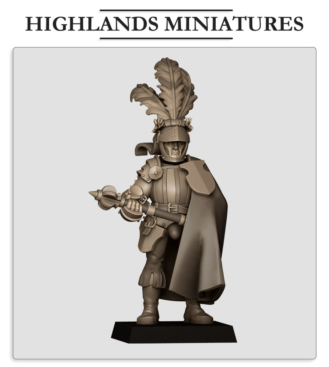 Sunland Captain 1 | Highlands Miniatures 28/32mm Fantasy Wargaming Miniatures Role Playing Miniatures