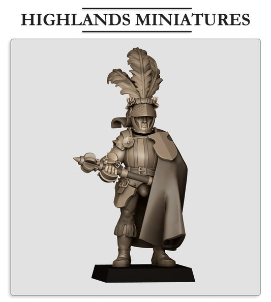 Sunland Captain 1 | Highlands Miniatures 28/32mm Fantasy Wargaming Miniatures Role Playing Miniatures