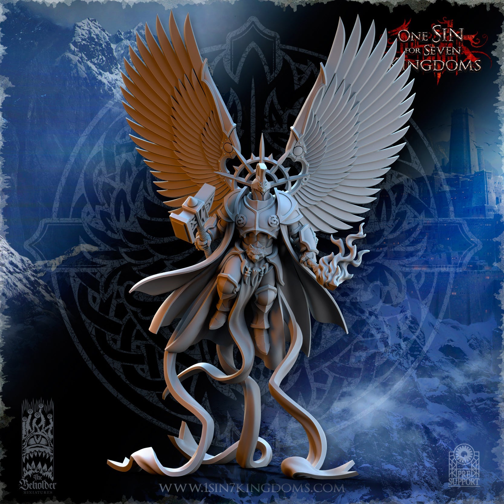 Stormwolves Lord Himneskur | The Beholder Miniatures 28/32mm Fantasy Wargaming Miniatures