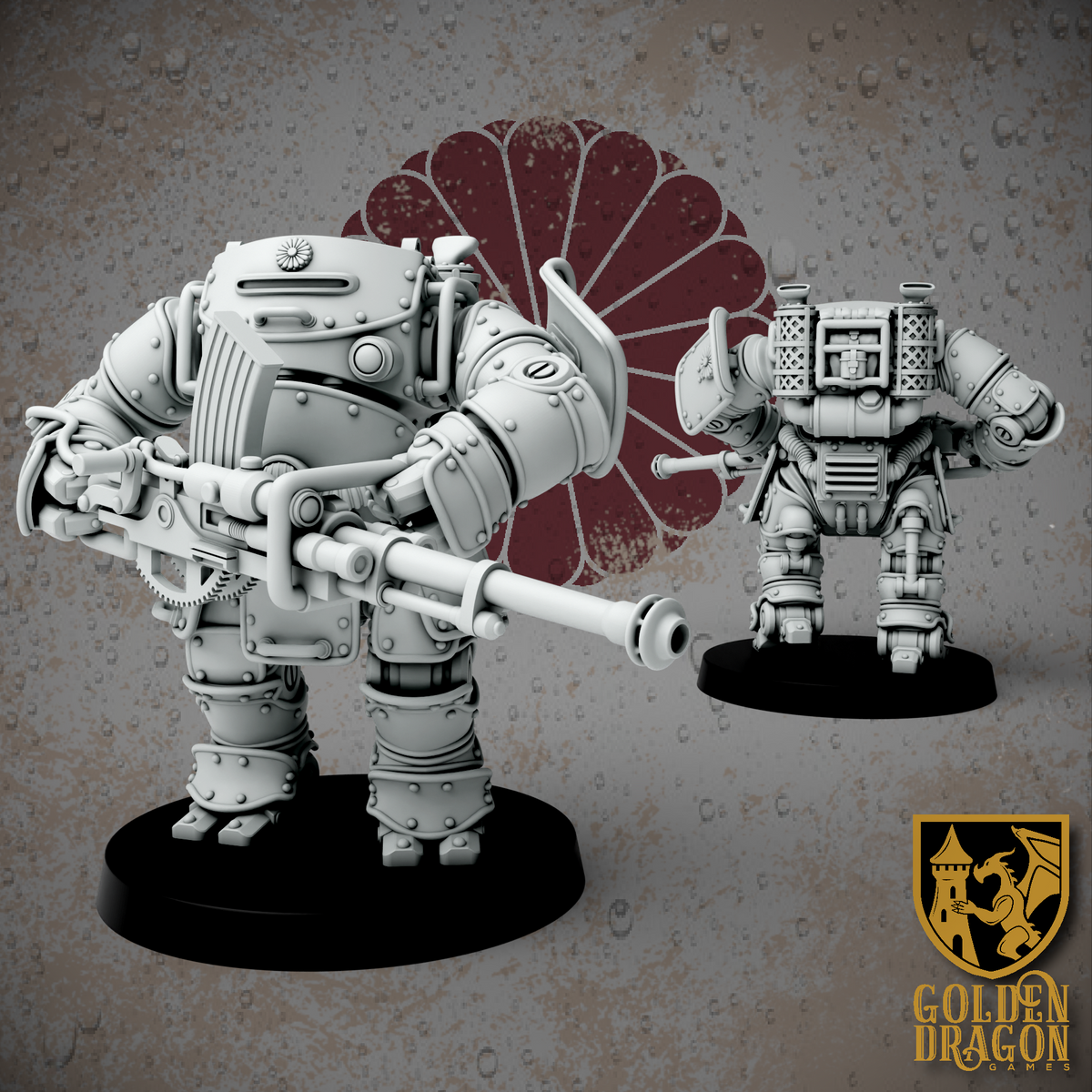 Empire of Japan Shugo Yoroi Warsuits | Golden Dragon Games Weird WW2 Role Playing Miniatures