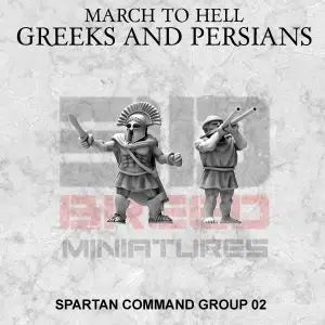 Spartan Command 2 | 3DBreed 15mm Wargaming Miniatures Role Playing Miniatures