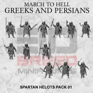 Spartan Helots | 3DBreed 15mm Wargaming Miniatures Role Playing Miniatures