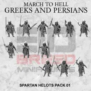 Spartan Helots | 3DBreed 15mm Wargaming Miniatures