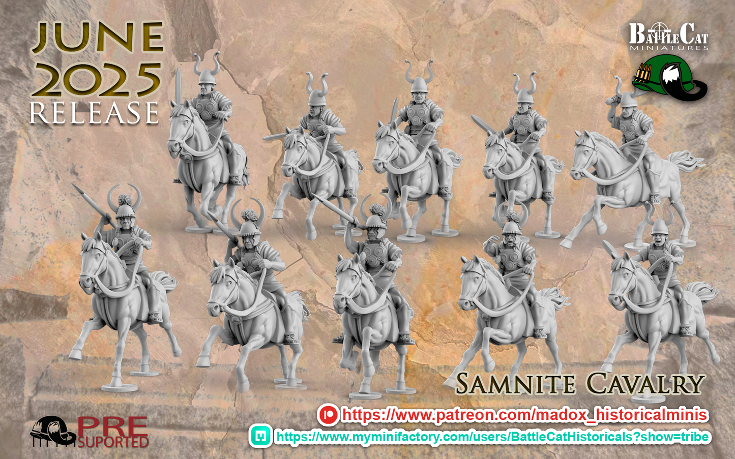 Samnite Cavalry | Battlecat 28mm Historical Wargaming Miniatures Role Playing Miniatures