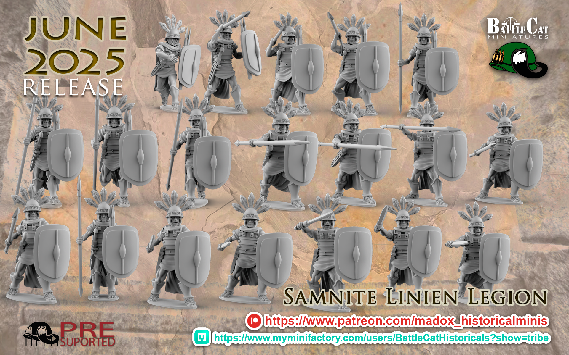 Samnite Linen Legion | Battlecat 28mm Historical Wargaming Miniatures Role Playing Miniatures