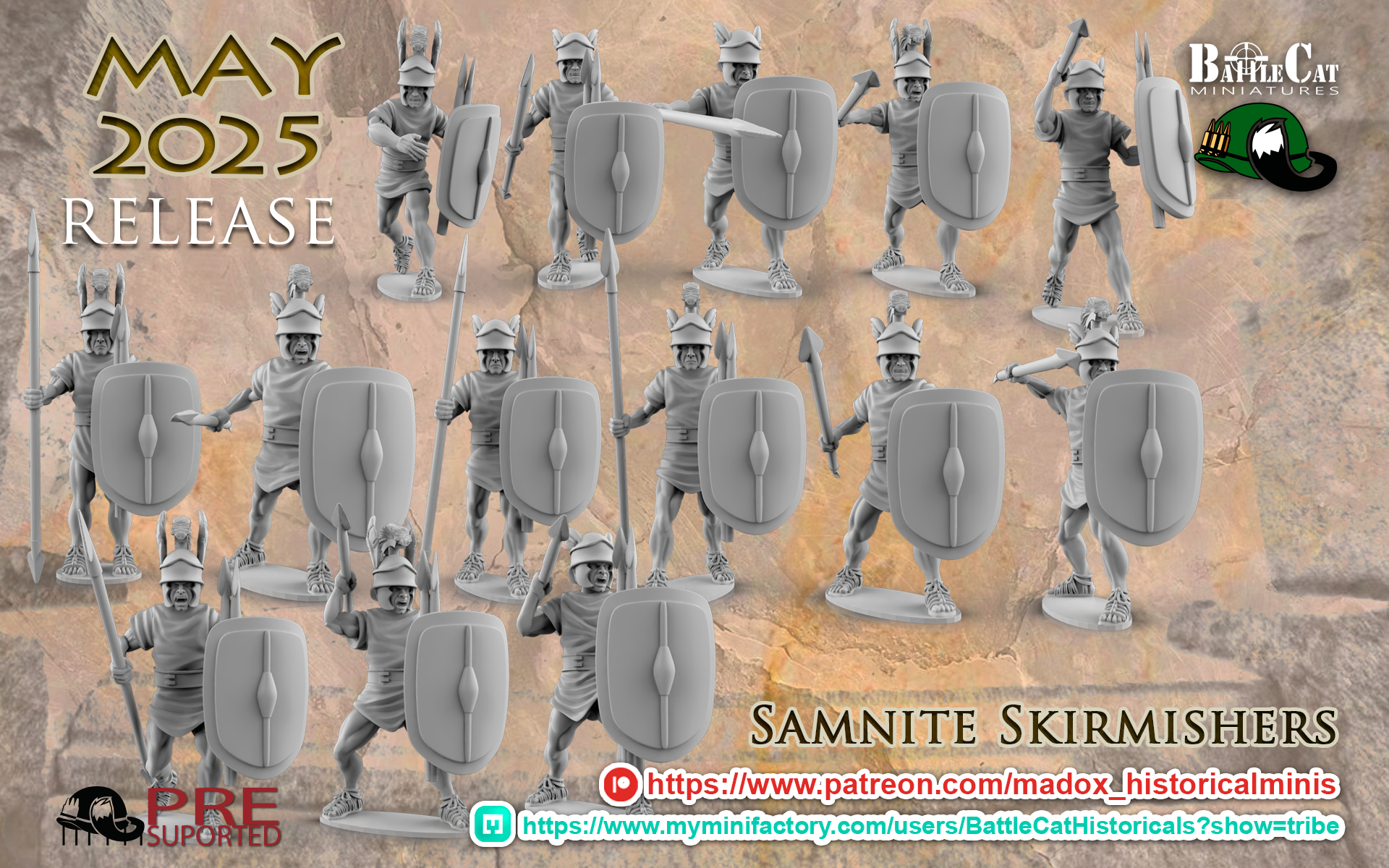 Samnite Skirmishers | Battlecat 28mm Historical Wargaming Miniatures Role Playing Miniatures