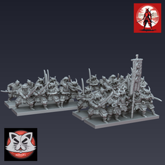 Nippon Samurai Unit | OzWG X Kyoushuneko 10mm Fantasy Wargaming Miniatures