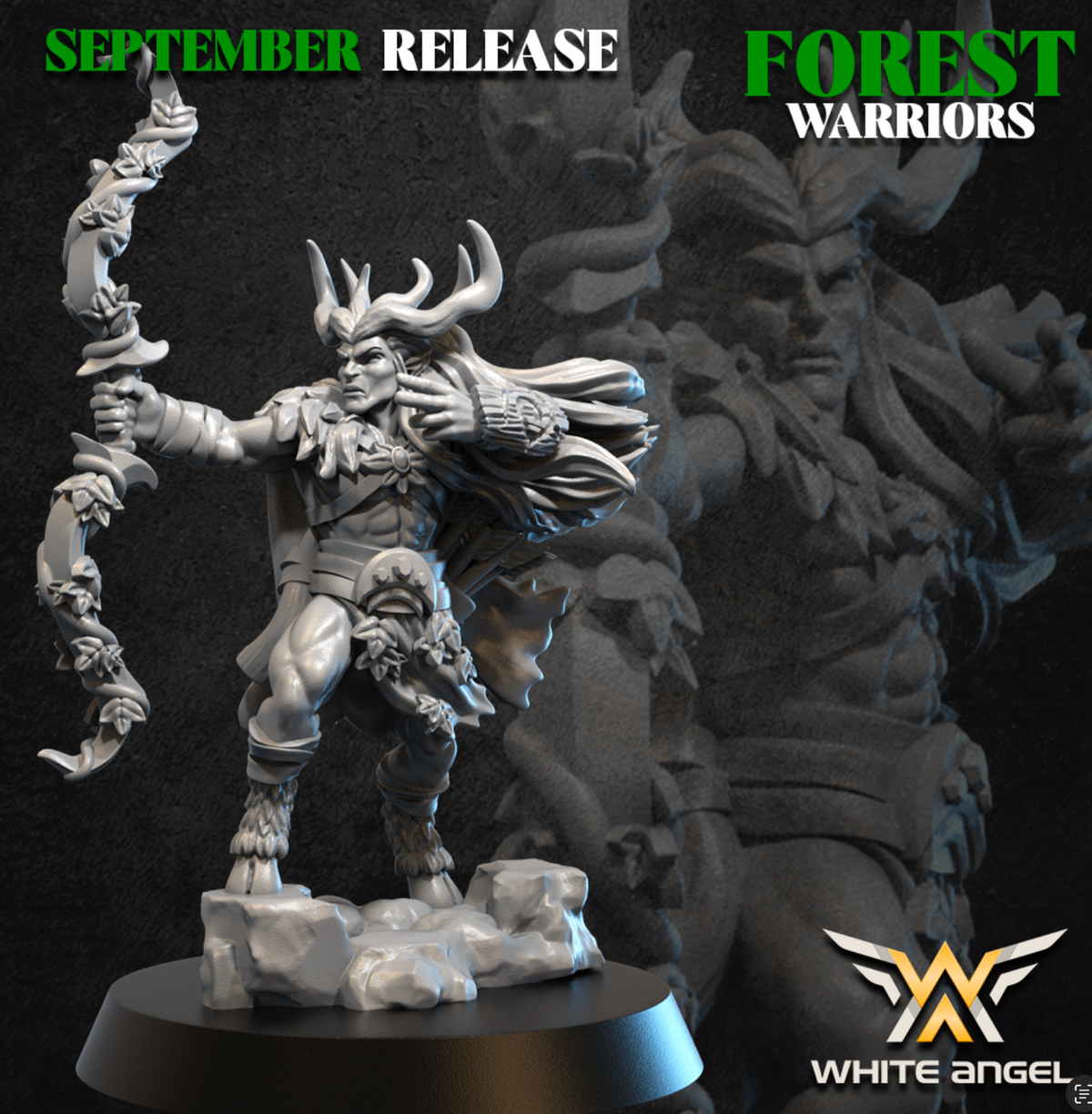 Forest Elves King | White Angel 28/32mm Fantasy Wargaming Miniatures Role Playing Miniatures