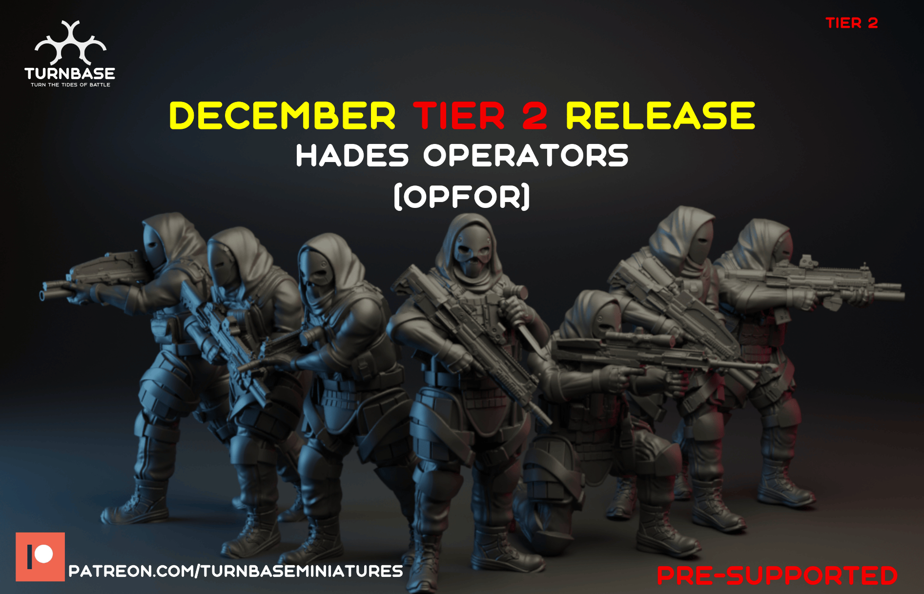 HADES OPFOR Pack | Turnbase Modern Military Wargaming Miniatures Role Playing Miniatures