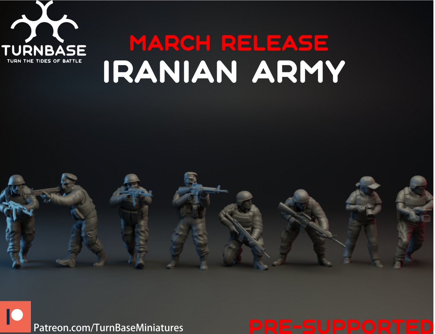 Iranian Army | Turnbase Modern Military Wargaming Miniatures Role Playing Miniatures