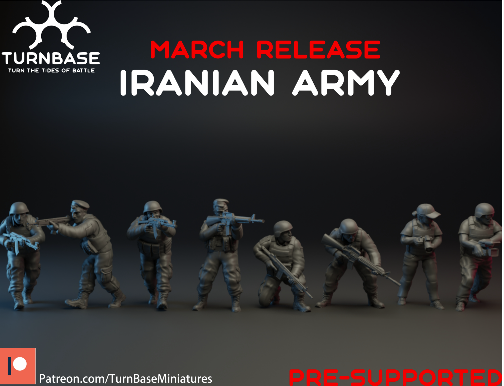 Iranian Army | Turnbase Modern Military Wargaming Miniatures Role Playing Miniatures