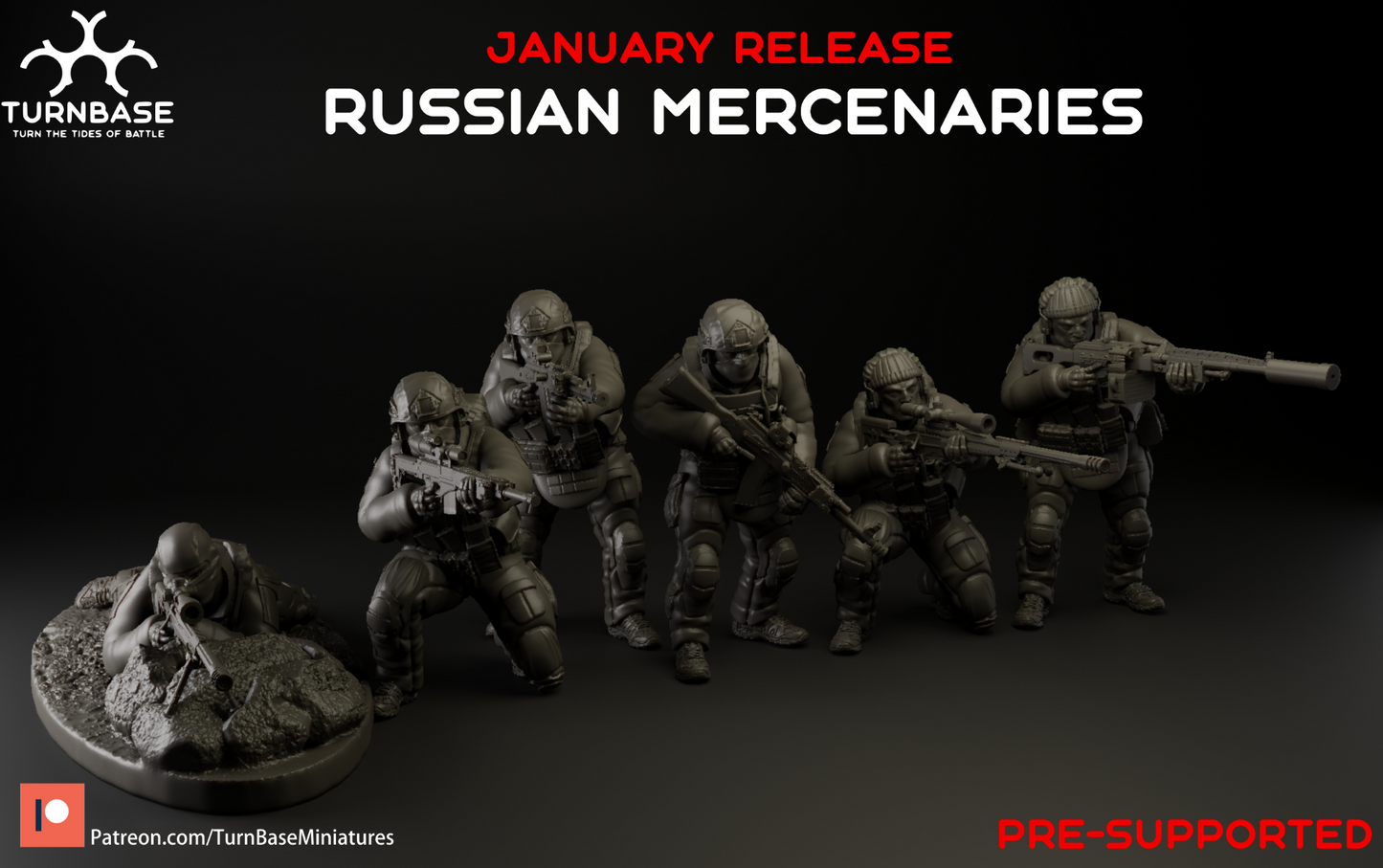 Russian PMC | Turnbase Modern Military Wargaming Miniatures Role Playing Miniatures