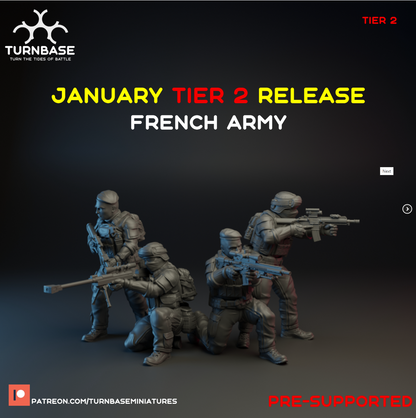 French Army | Turnbase Modern Military Wargaming Miniatures Role Playing Miniatures