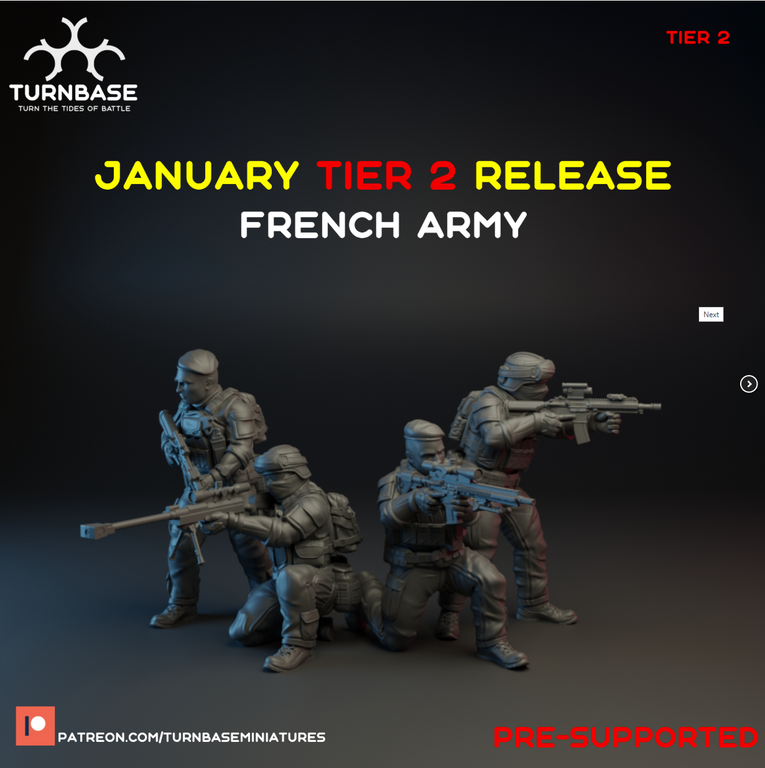 French Army | Turnbase Modern Military Wargaming Miniatures