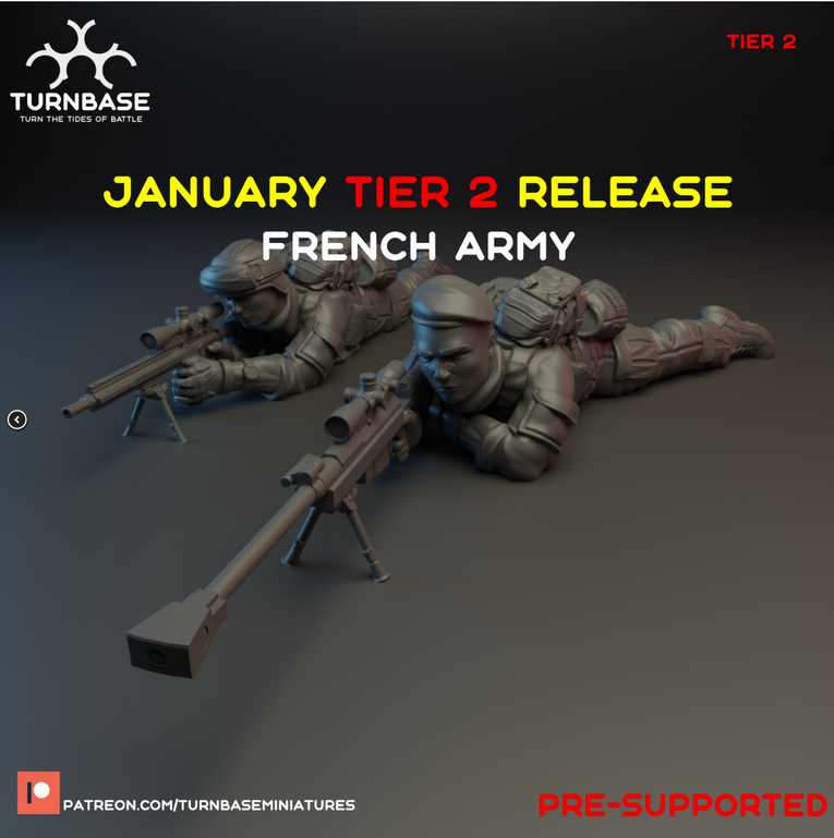 French Army | Turnbase Modern Military Wargaming Miniatures