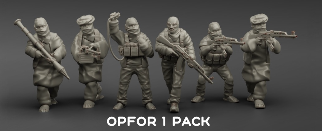 OPFOR Pack 1 | Turnbase Modern Military Wargaming Miniatures Role Playing Miniatures