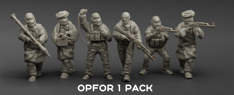 OPFOR Pack 1 | Turnbase Modern Military Wargaming Miniatures