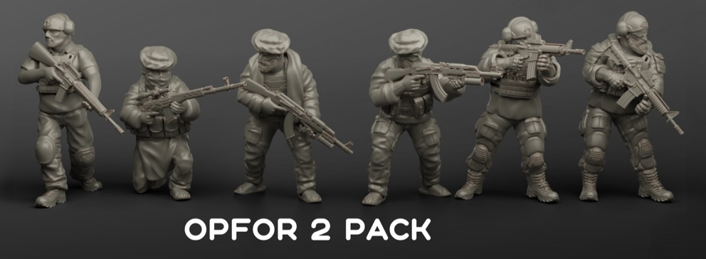 OPFOR Pack 2 | Turnbase Modern Military Wargaming Miniatures Role Playing Miniatures