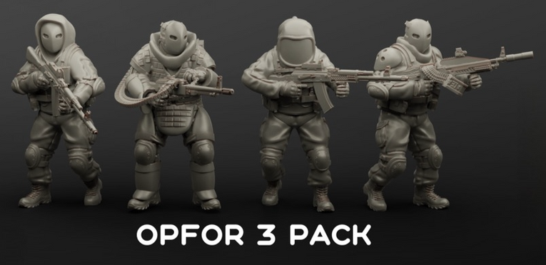 OPFOR Pack 3 | Turnbase Modern Military Wargaming Miniatures