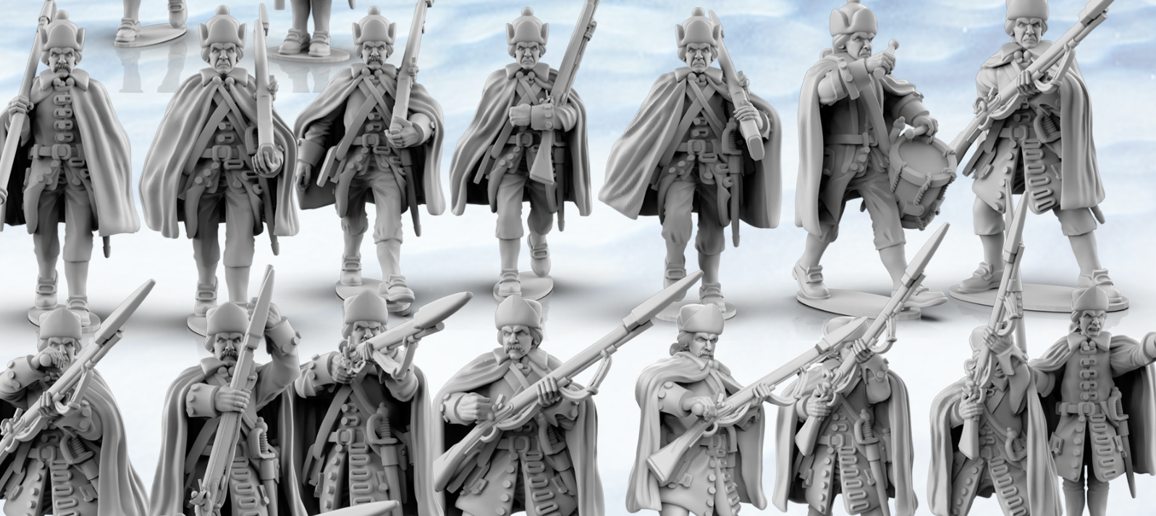 GNW Swedish Infantry with Coats | Battlecat 28mm Historical Wargaming Miniatures Infantry Role Playing Miniatures