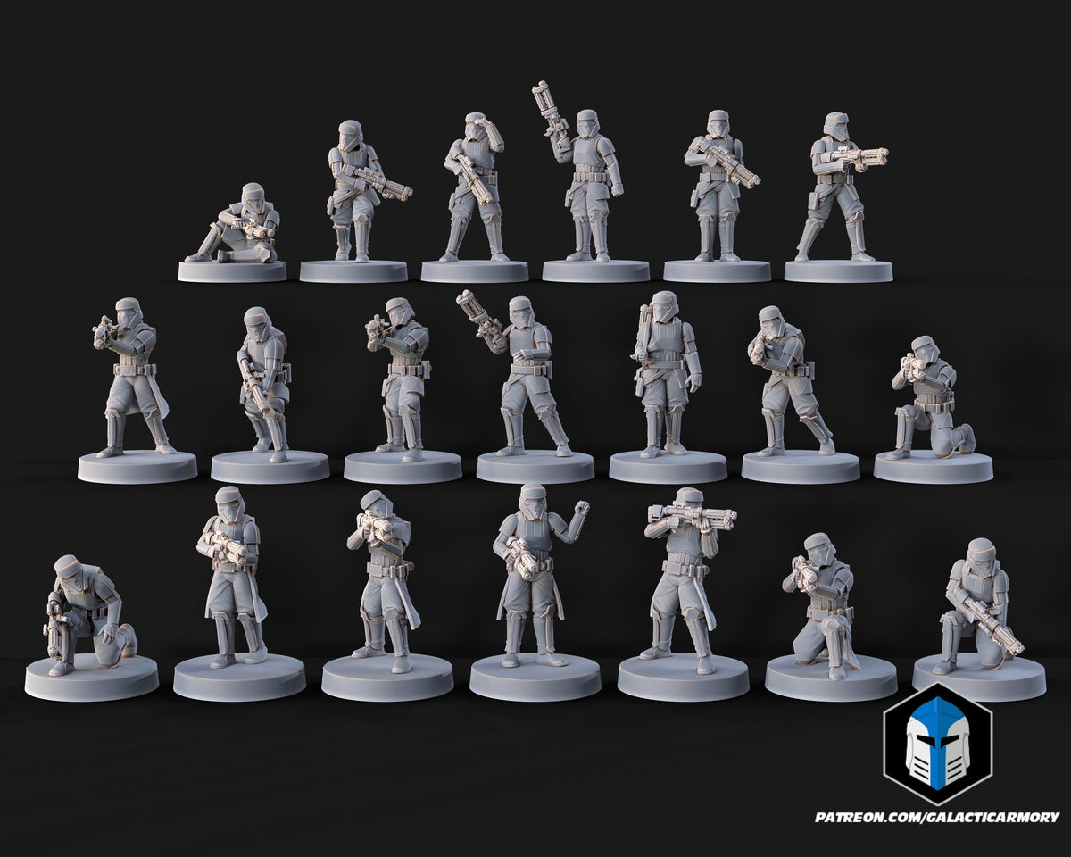 Regime Beach Troopers |Galactic Armory 32mm SCI-FI Wargaming Miniatures Role Playing Miniatures