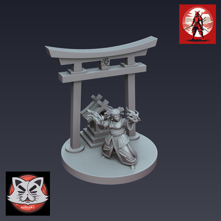 Nippon Character Pack | OzWG X Kyoushuneko 10mm Fantasy Wargaming Miniatures